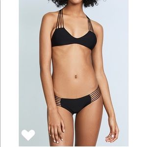 MIKOH Black bikini set with amazing back detail!